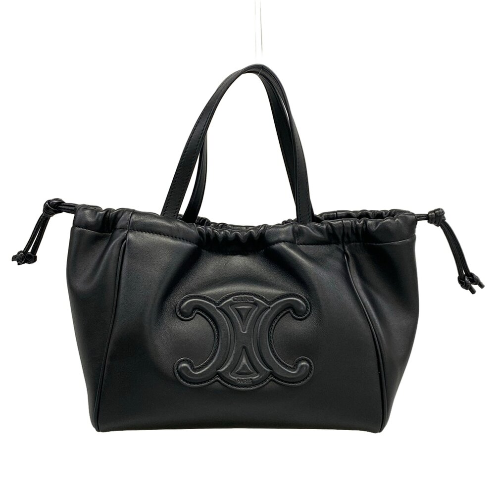 Celine Small Cabas Drawstring Cuir Triomphe Tote Bag